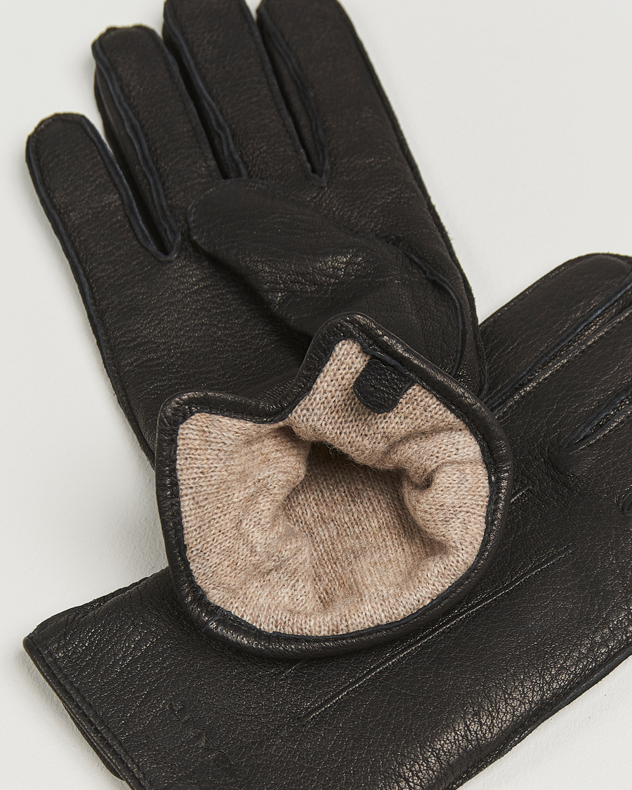 Herr | Handskar | GANT | Cashmere Lined Leather Glove Black