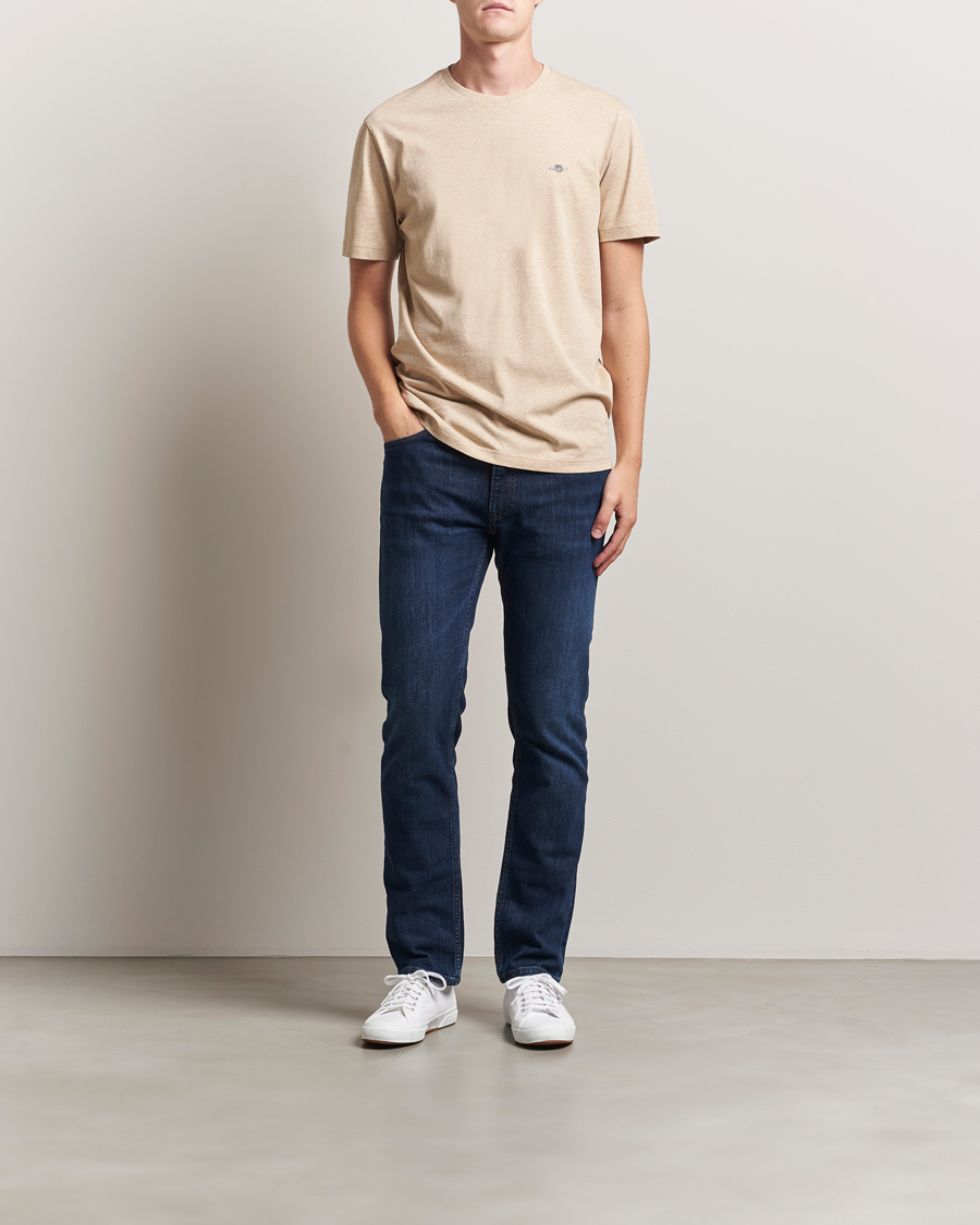 Herr | T-Shirts | Gant | The Original T-Shirt Khaki Melange