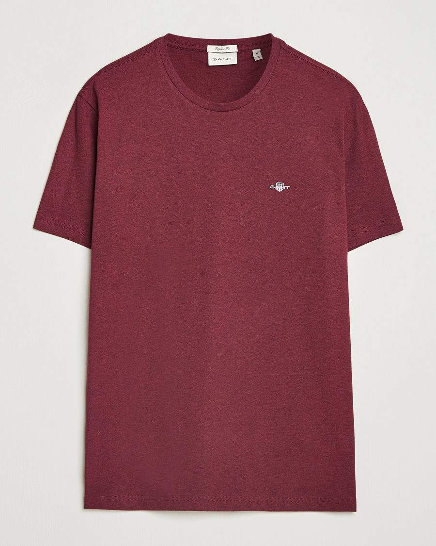 Herr | T-Shirts | GANT | The Original T-Shirt Bordeaux Melange