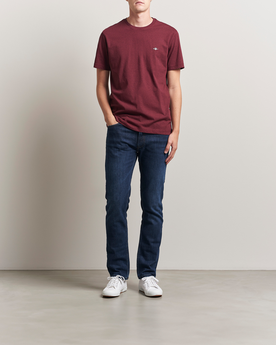 Herr | T-Shirts | GANT | The Original T-Shirt Bordeaux Melange