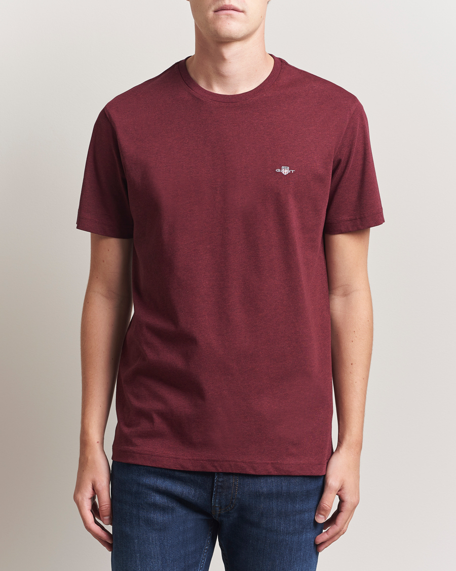 Herr | T-Shirts | GANT | The Original T-Shirt Bordeaux Melange