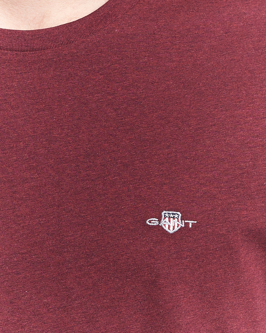 Herr | T-Shirts | GANT | The Original T-Shirt Bordeaux Melange