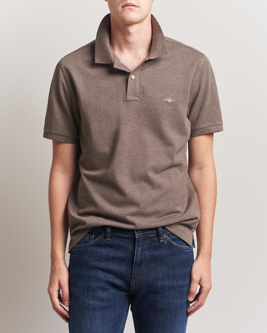 Herr | Pikéer | GANT | The Original Polo Seawood Melange