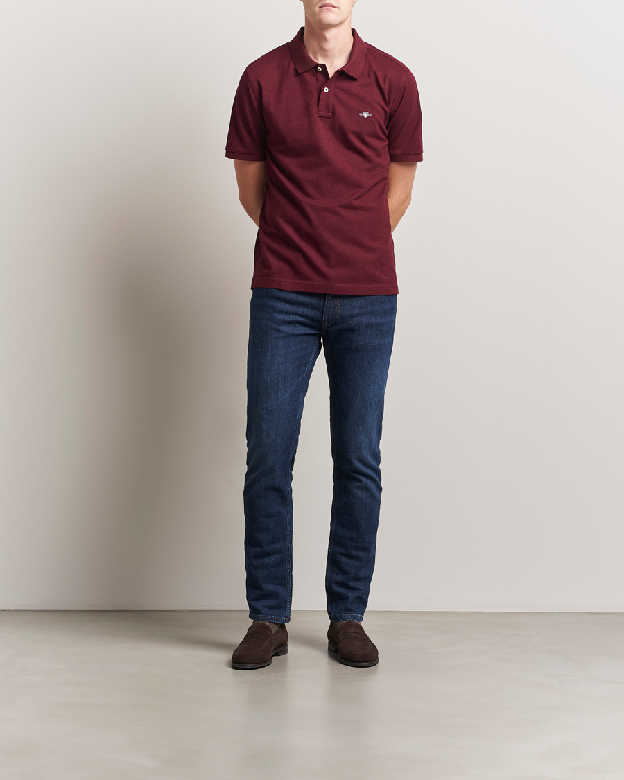 Herr | Pikéer | GANT | The Original Polo Bordeaux Melange