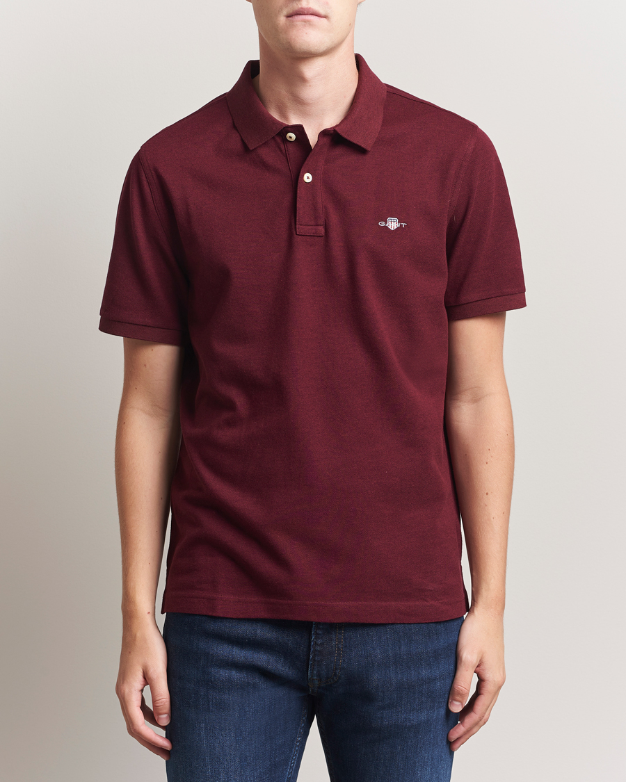 Herr | Pikéer | GANT | The Original Polo Bordeaux Melange