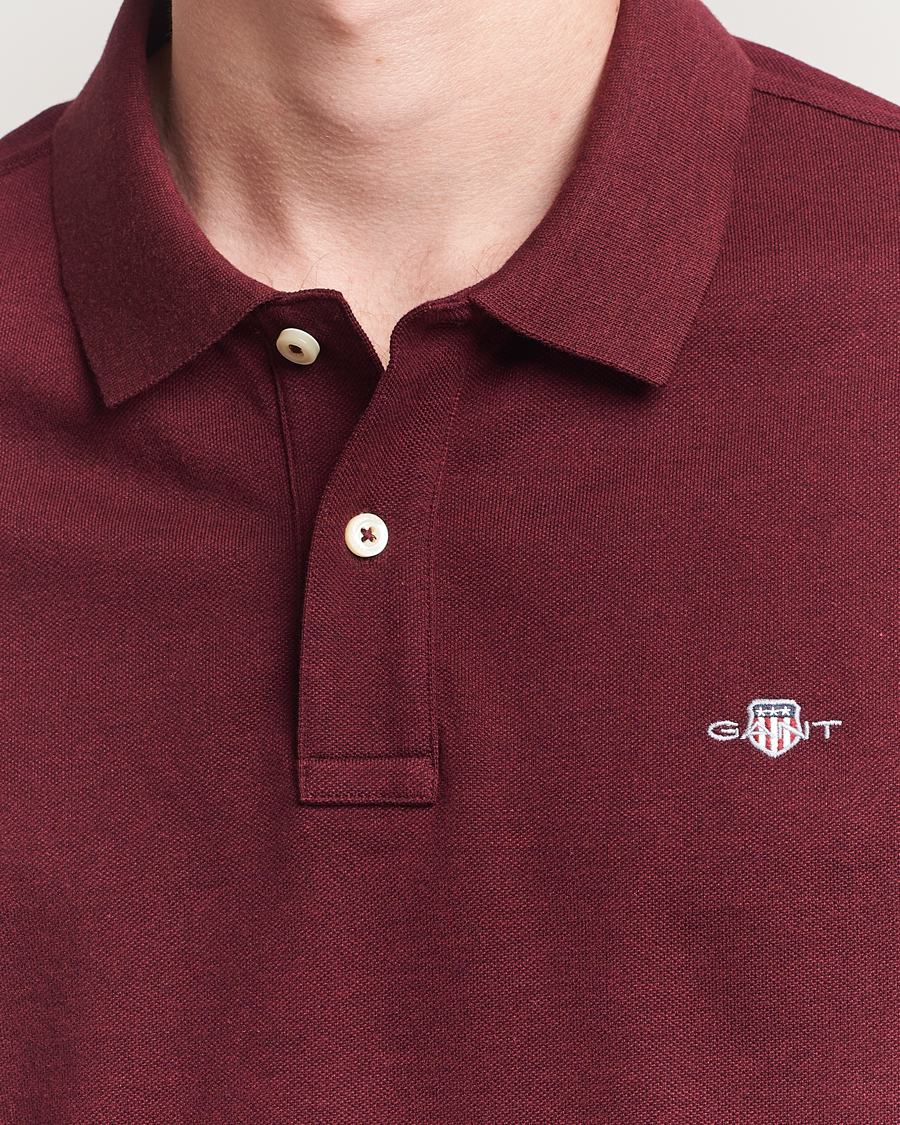Herr | Pikéer | GANT | The Original Polo Bordeaux Melange