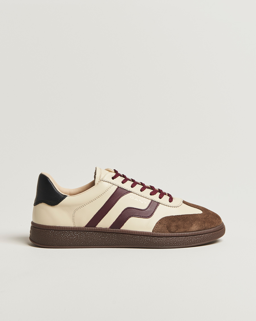 Herr | Sneakers | GANT | Cuzmo Leather/Suede Sneaker Ivory/Brown