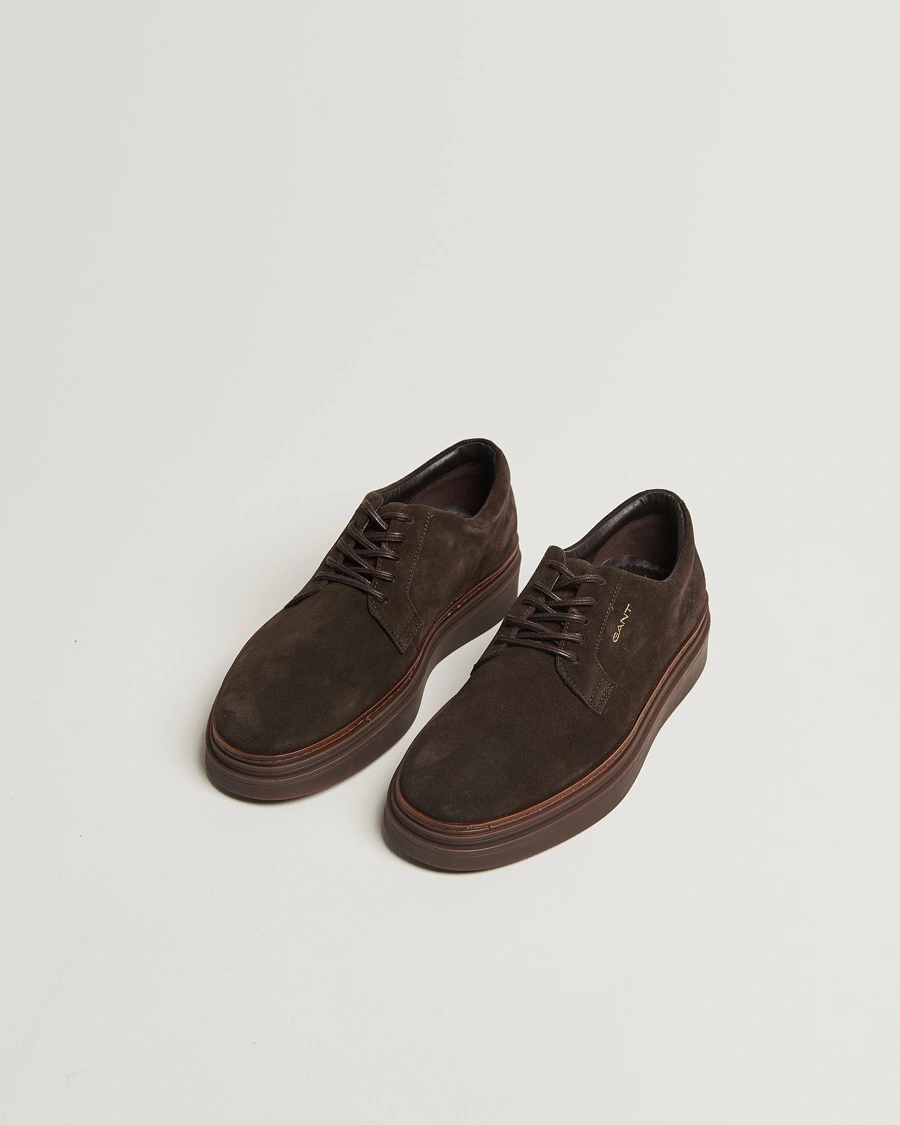 Herr | Sneakers | GANT | Kinzoon Suede Derby Sneaker Espresso Brown