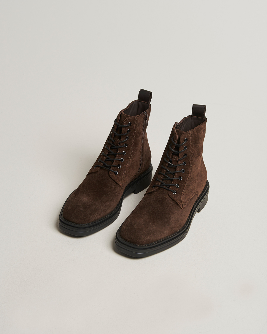 Herr | Kängor | Gant | Boggar Suede Boot Espresso Brown