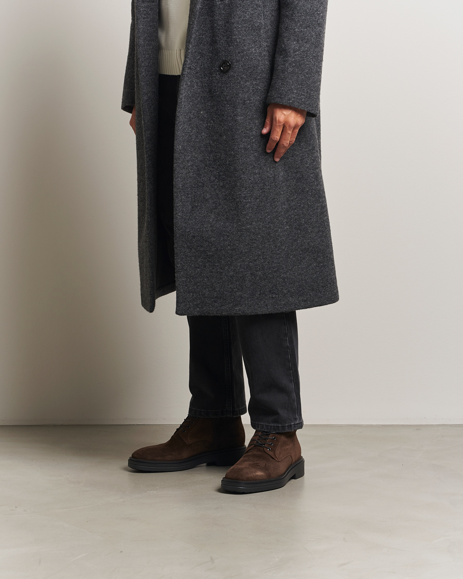 Herr | Kängor | Gant | Boggar Suede Boot Espresso Brown