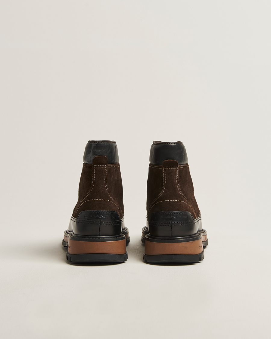 Herr | Kängor | Gant | Clafton Felt Lined Suede Boot Dark Brown