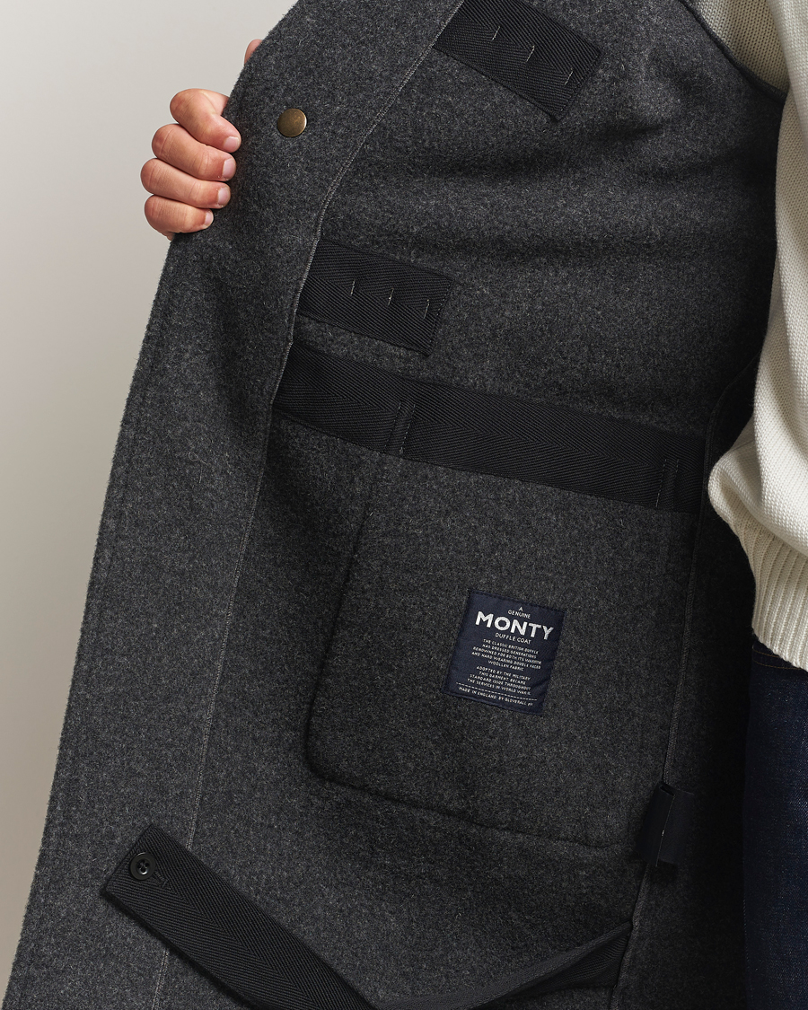 Herr | Jackor | Gloverall | 575 Monty Original Duffle Coat Charcoal