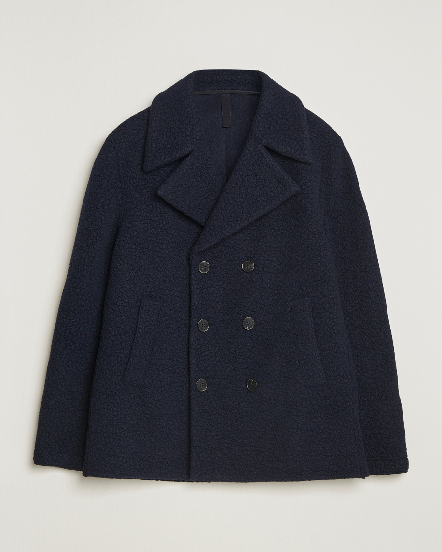 Herr | Jackor | Harris Wharf London | Boucle Peacoat Navy