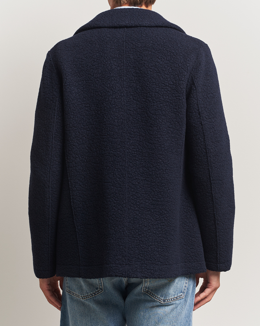 Herr | Jackor | Harris Wharf London | Boucle Peacoat Navy