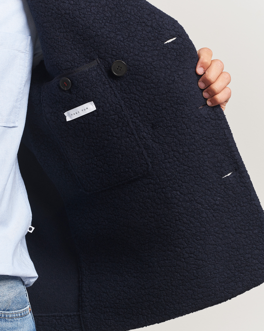 Herr | Jackor | Harris Wharf London | Boucle Peacoat Navy