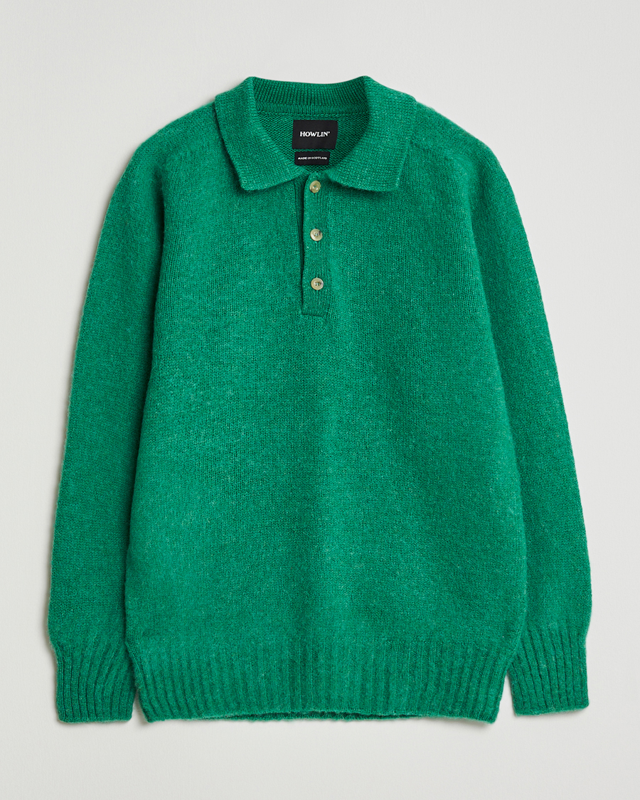 Herr | Tröjor | Howlin' | Brushed Wool Polo Greendream