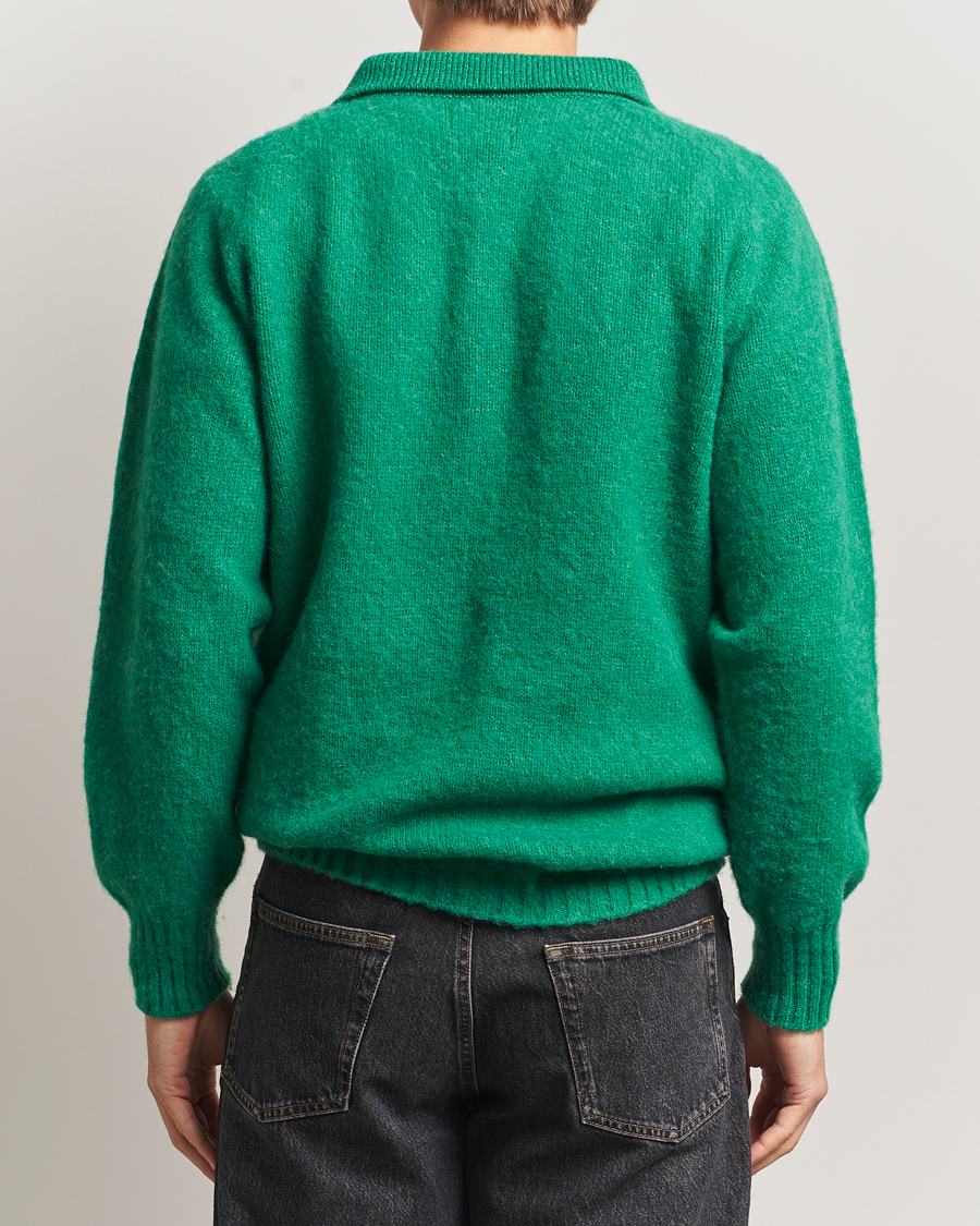 Herr | Tröjor | Howlin' | Brushed Wool Polo Greendream