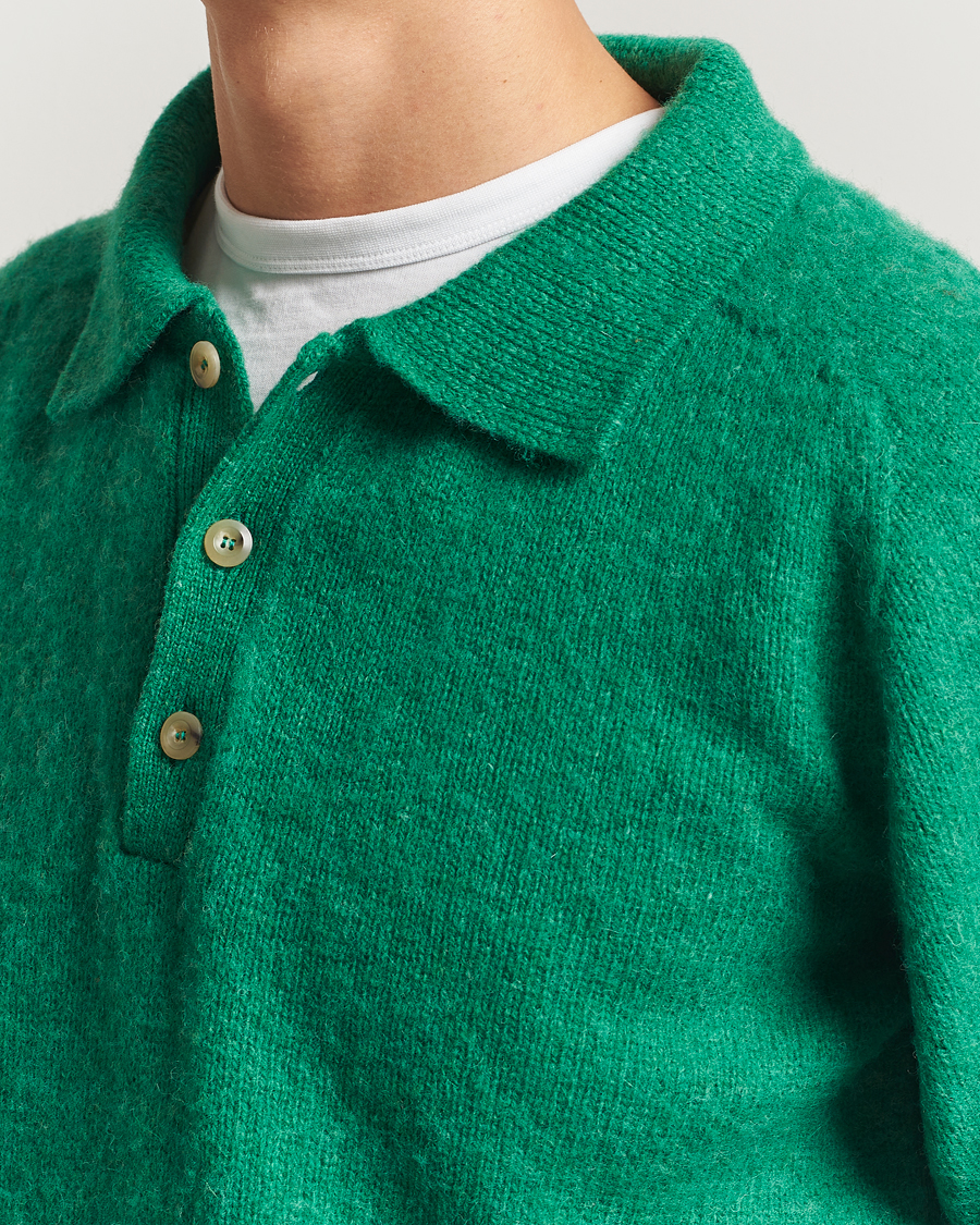 Herr | Tröjor | Howlin' | Brushed Wool Polo Greendream