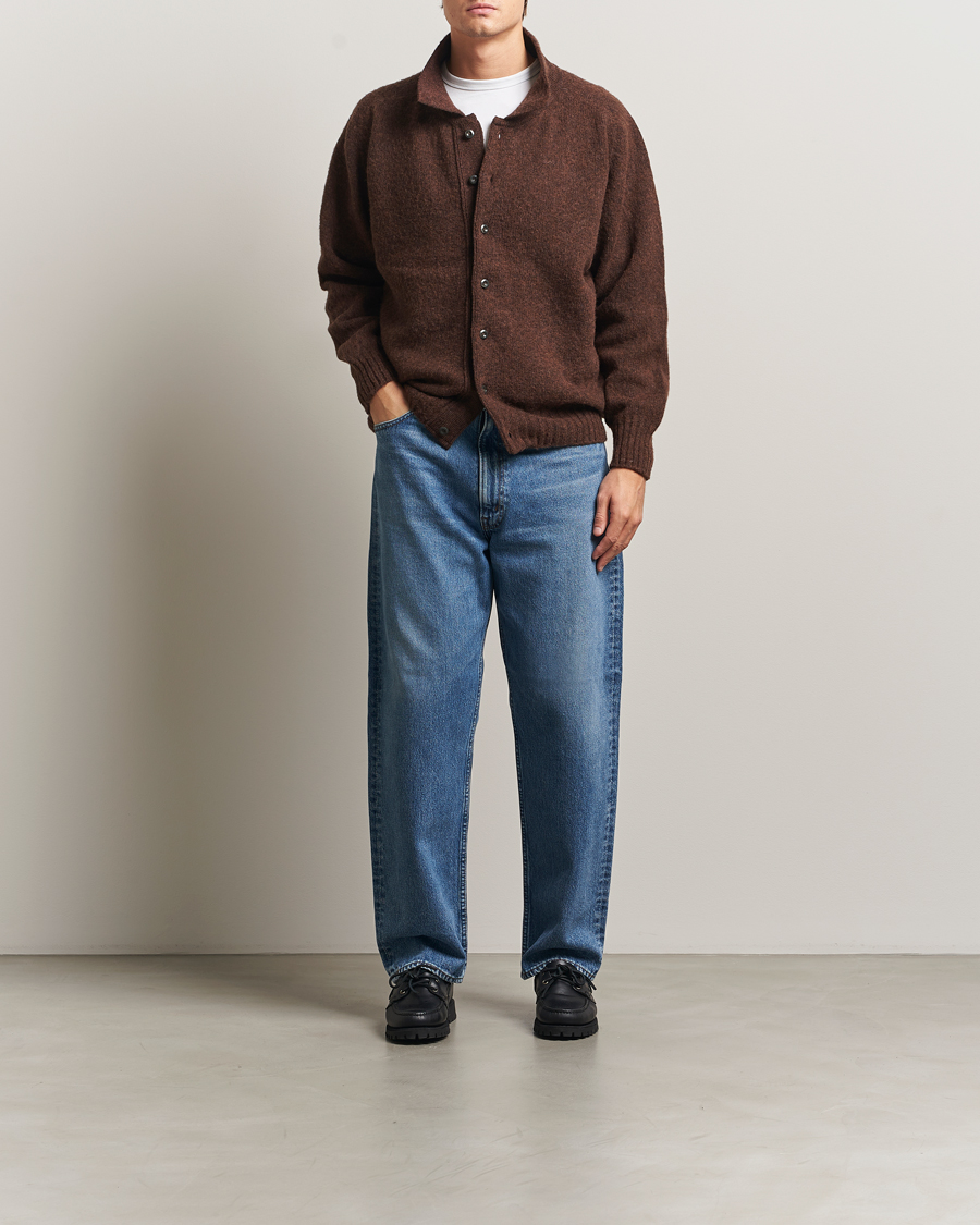 Herr | Tröjor | Howlin' | Brushed Wool Cardigan Brownish