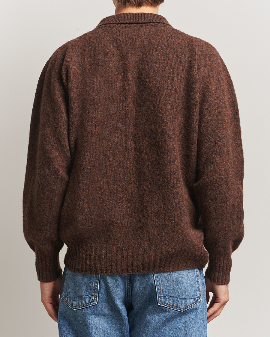 Herr | Tröjor | Howlin' | Brushed Wool Cardigan Brownish