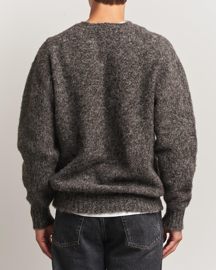 Herr | Tröjor | Howlin' | Shaggy Bear Sweater Black Melange