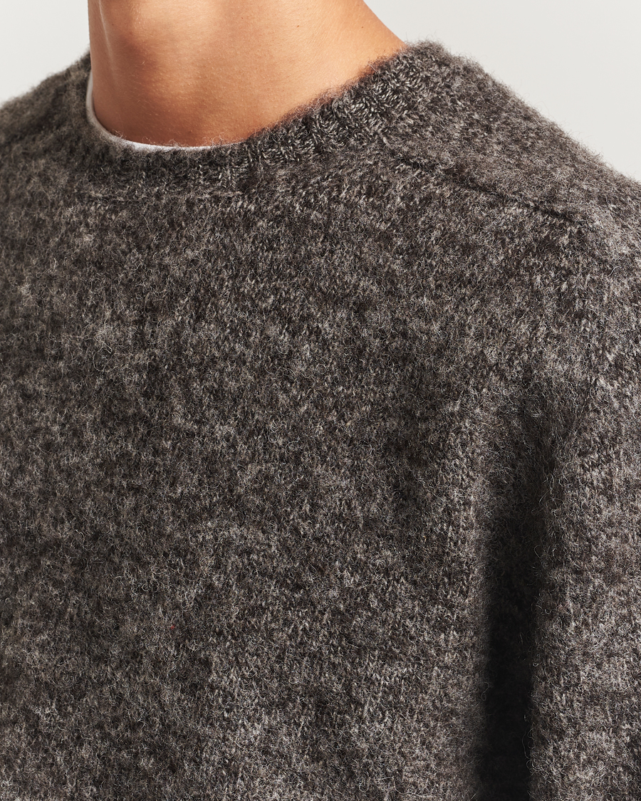 Herr | Tröjor | Howlin' | Shaggy Bear Sweater Black Melange