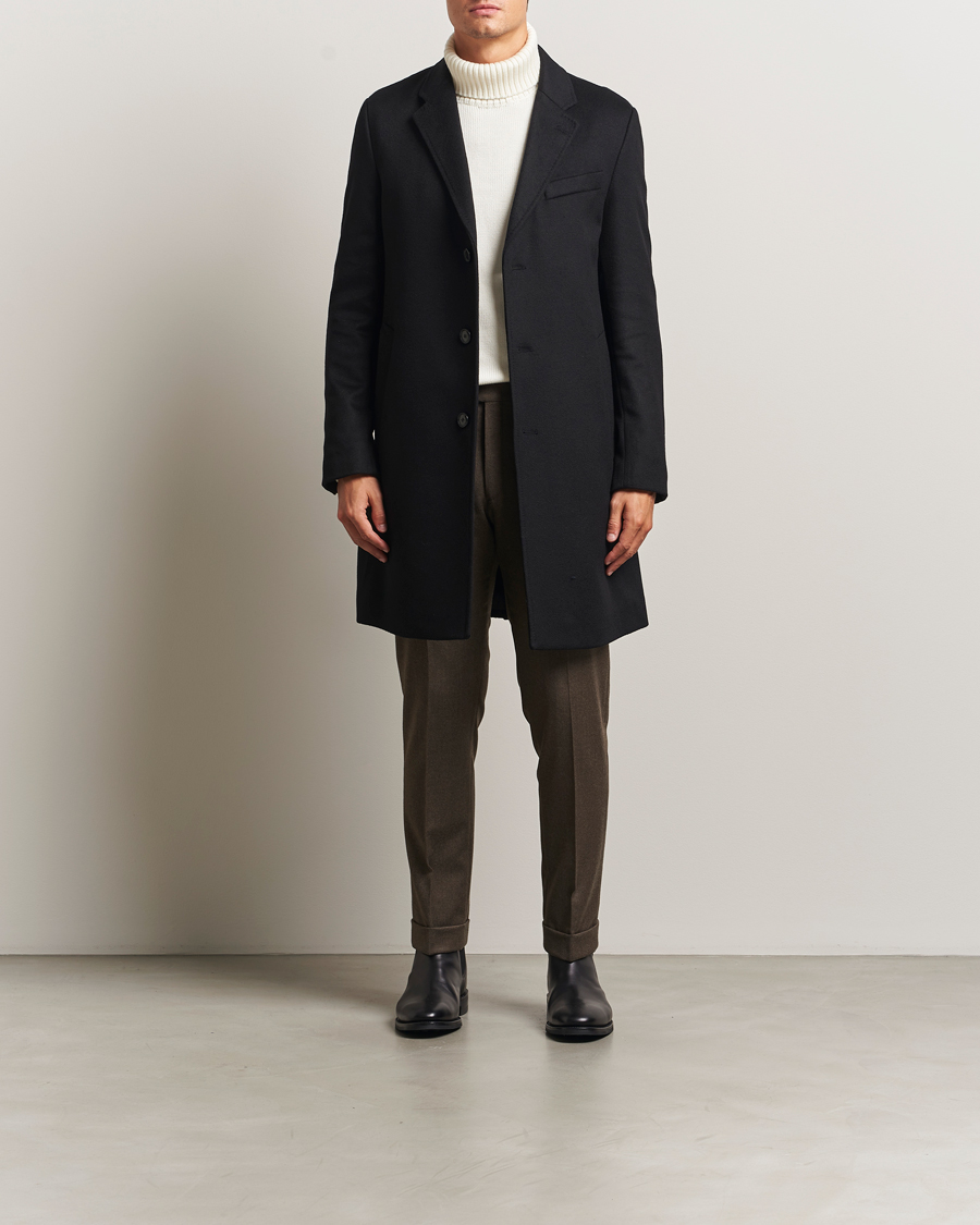Herr | Jackor | BOSS BLACK | Hyde Wool Coat Black