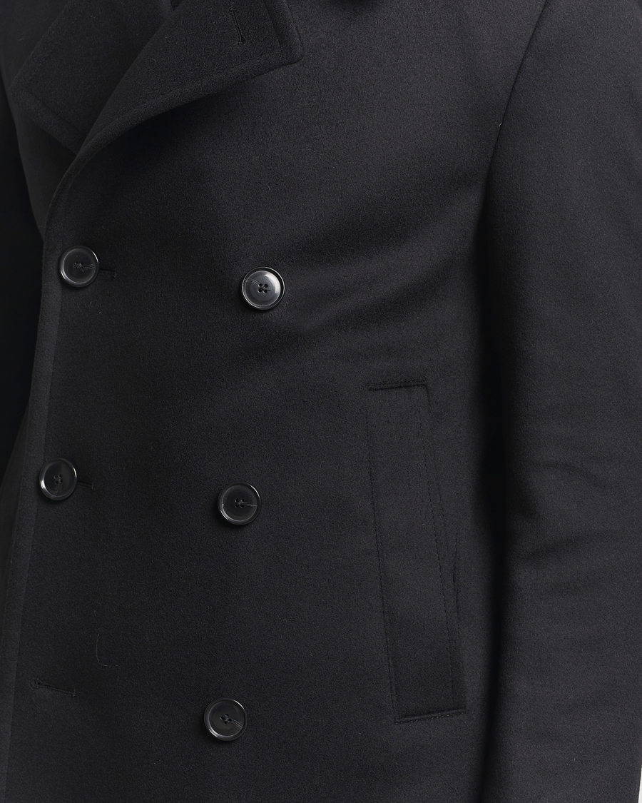 Herr | Jackor | BOSS BLACK | Hyde Wool Peacoat Black