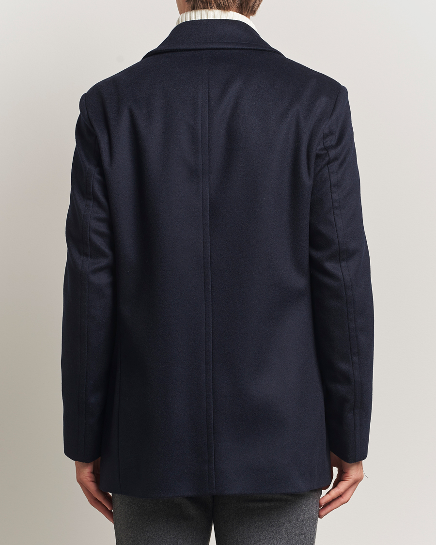 Herr | Jackor | BOSS BLACK | Hyde Wool Peacoat Dark Blue