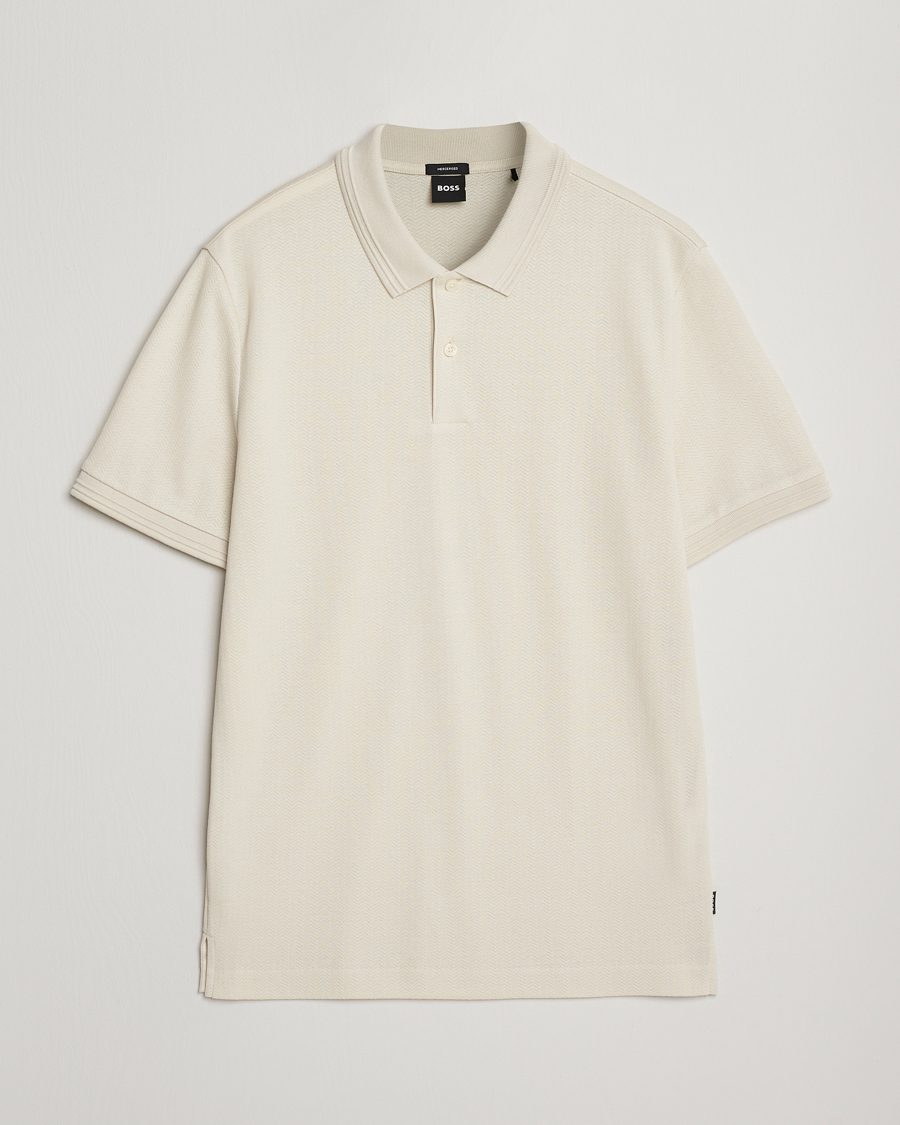 Herr | Pikéer | BOSS BLACK | Parlay Structured Polo Open White