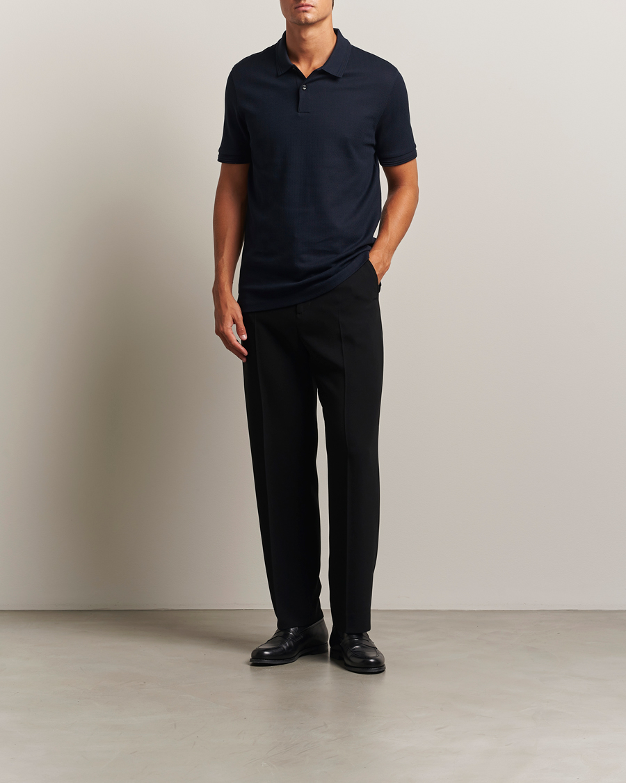 Herr | Pikéer | BOSS BLACK | Parlay Structured Polo Dark Blue
