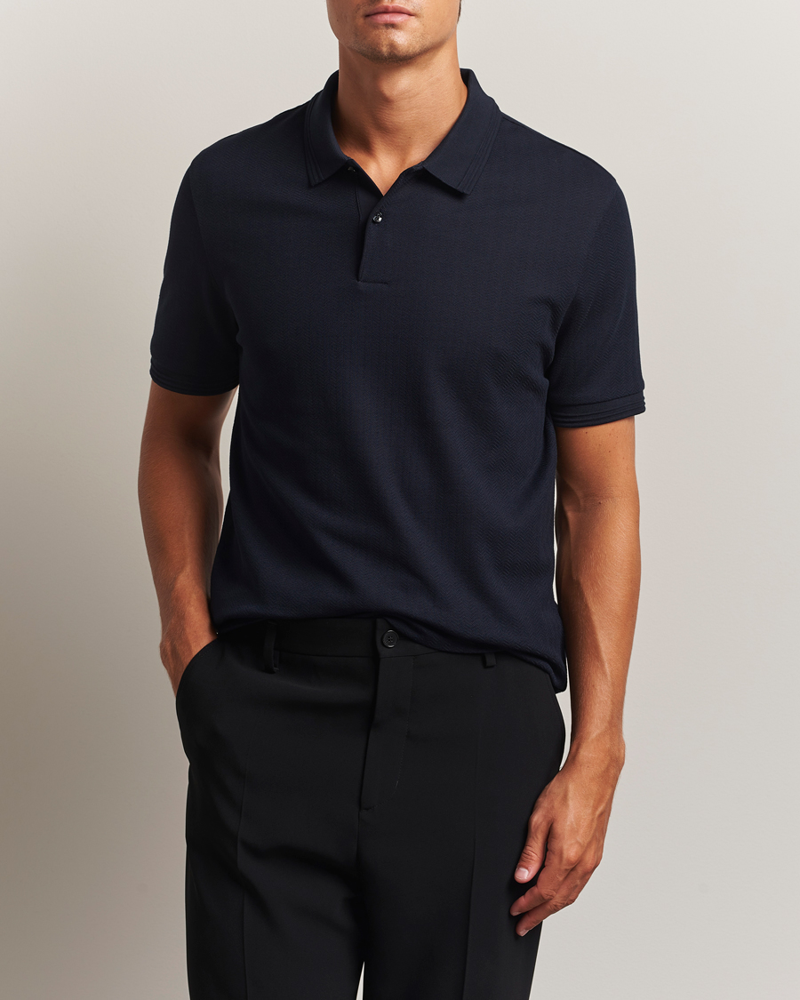 Herr | Pikéer | BOSS BLACK | Parlay Structured Polo Dark Blue