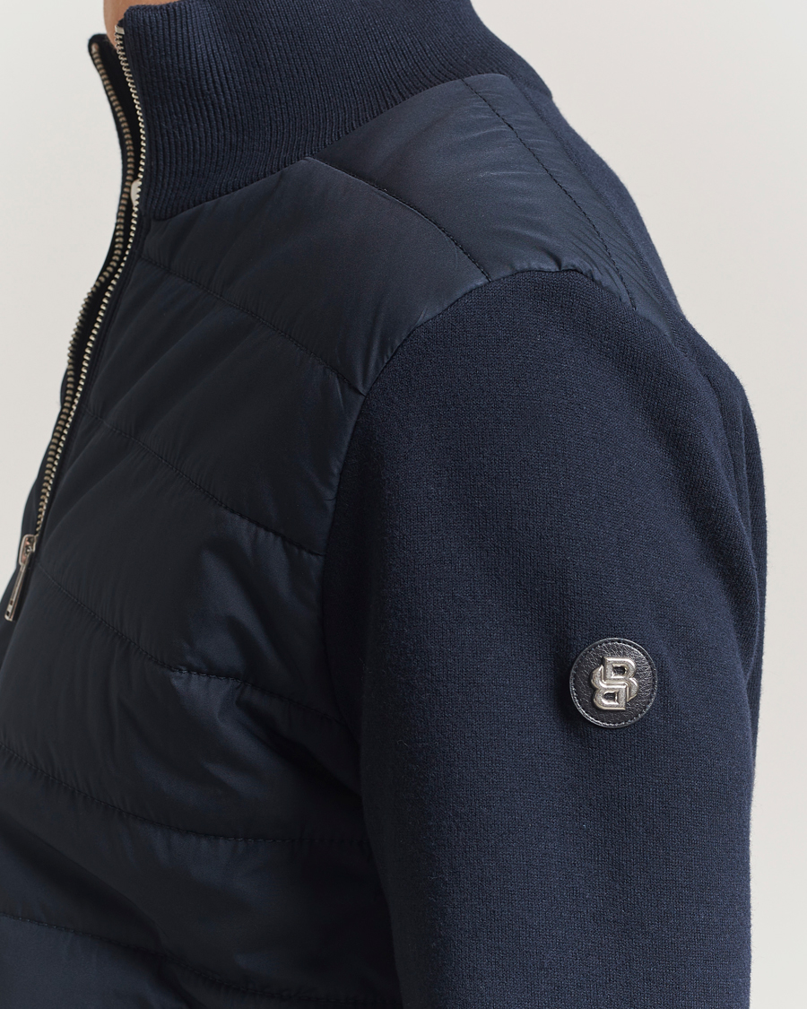 Herr | Jackor | BOSS BLACK | Hernest Hybrid Full Zip Dark Blue