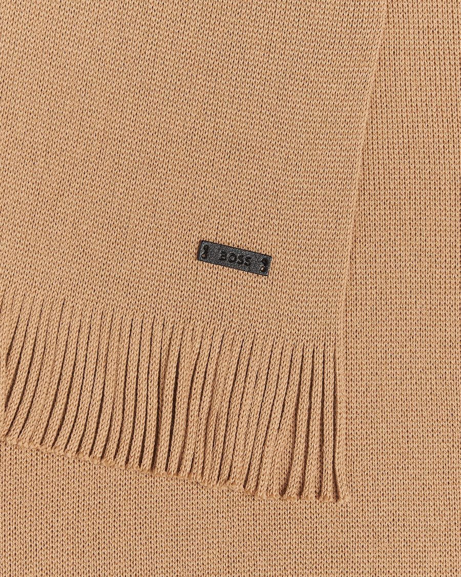Herr | Halsdukar | BOSS BLACK | Albas Wool Scarf Medium Beige