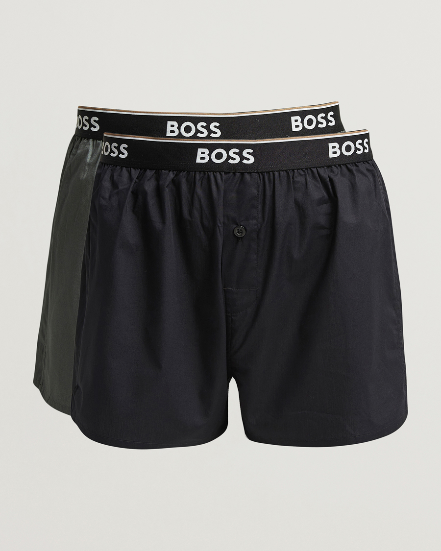 Herr | Underkläder | BOSS BLACK | 2-Pack Boxer Shorts Green/Black