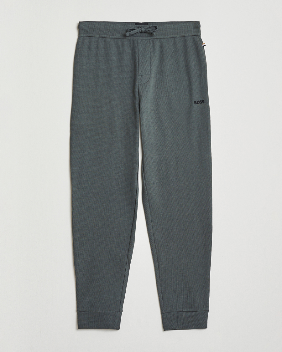 Herr | Pyjamas & Morgonrockar | BOSS BLACK | Waffle Pyjama Pants Open Green
