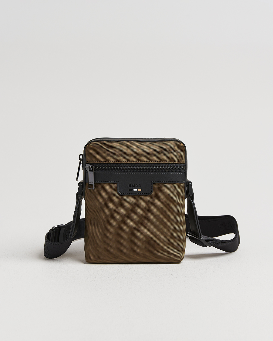 Herr | Väskor | BOSS BLACK | Ray Pouch Zip Bag Open Green