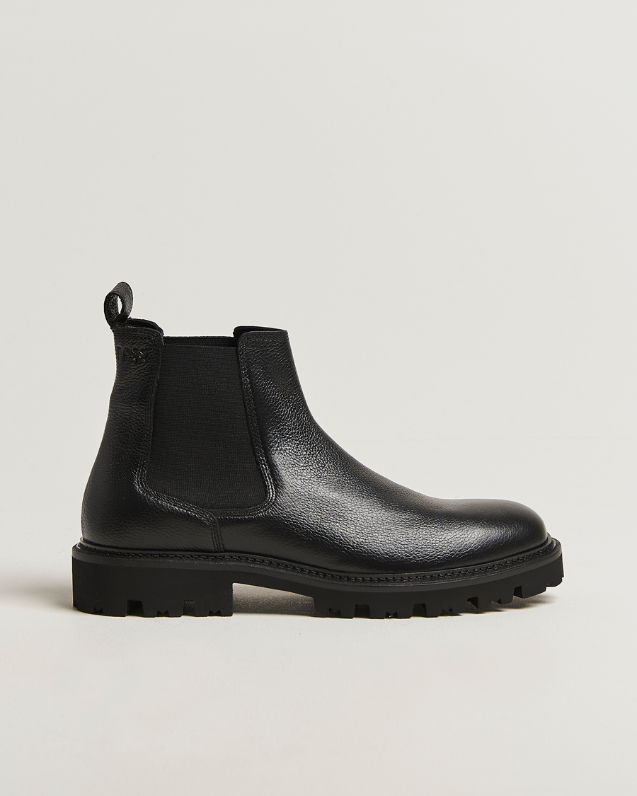 Herr | Kängor | BOSS BLACK | Julyo Leather Chelsea Boot Black