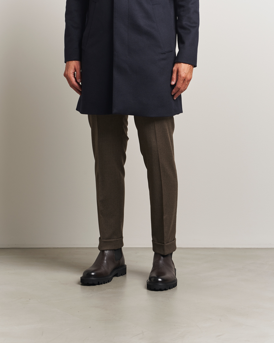 Herr | Kängor | BOSS BLACK | Julyo Leather Chelsea Boot Dark Brown