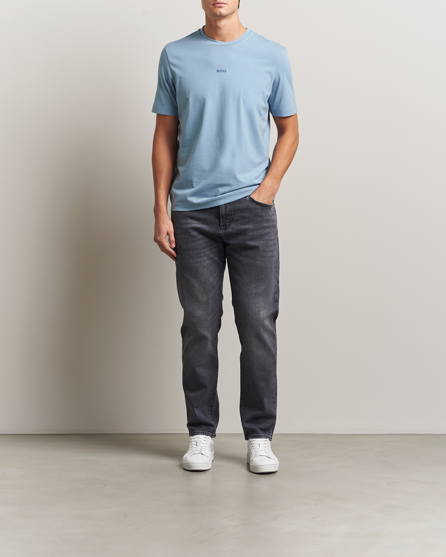 Herr | T-Shirts | BOSS ORANGE | Tchup Logo Crew Neck T-Shirt Light Blue