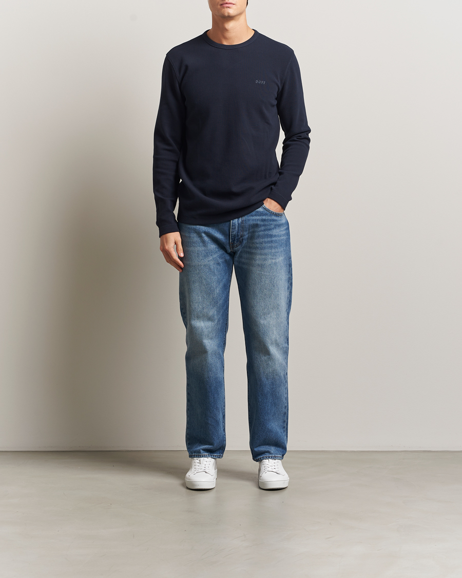 Herr | Tröjor | BOSS ORANGE | Tempesto Sweater Dark Blue