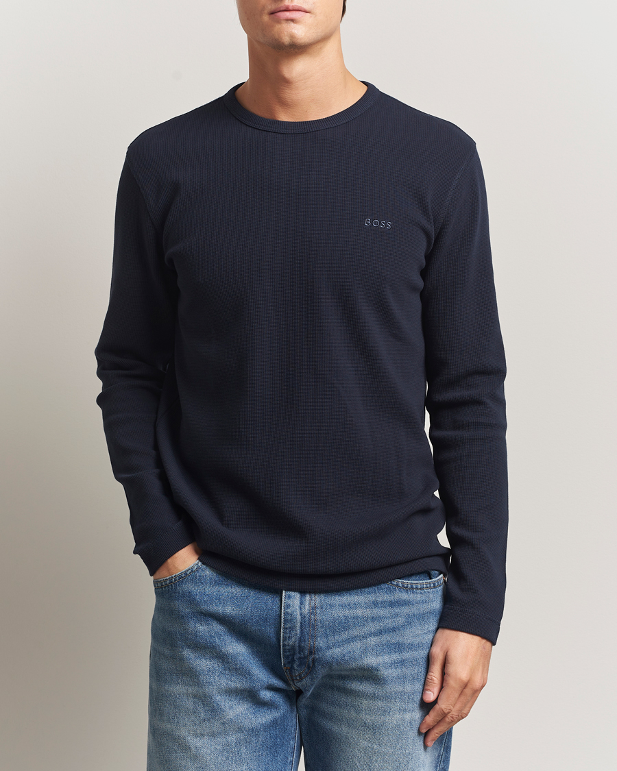 Herr | Tröjor | BOSS ORANGE | Tempesto Sweater Dark Blue