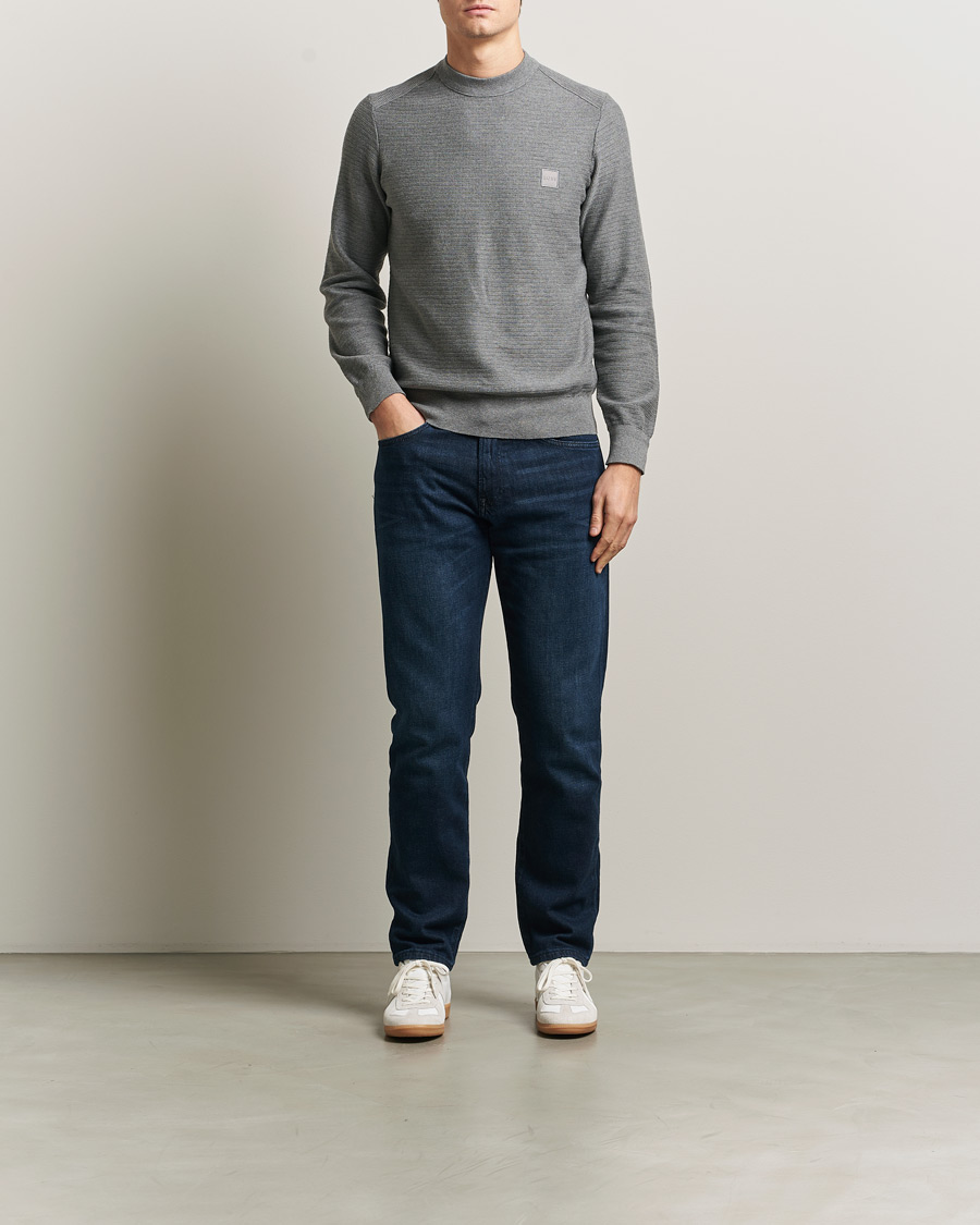 Herr | Tröjor | BOSS ORANGE | Anion Knitted Sweater Silver