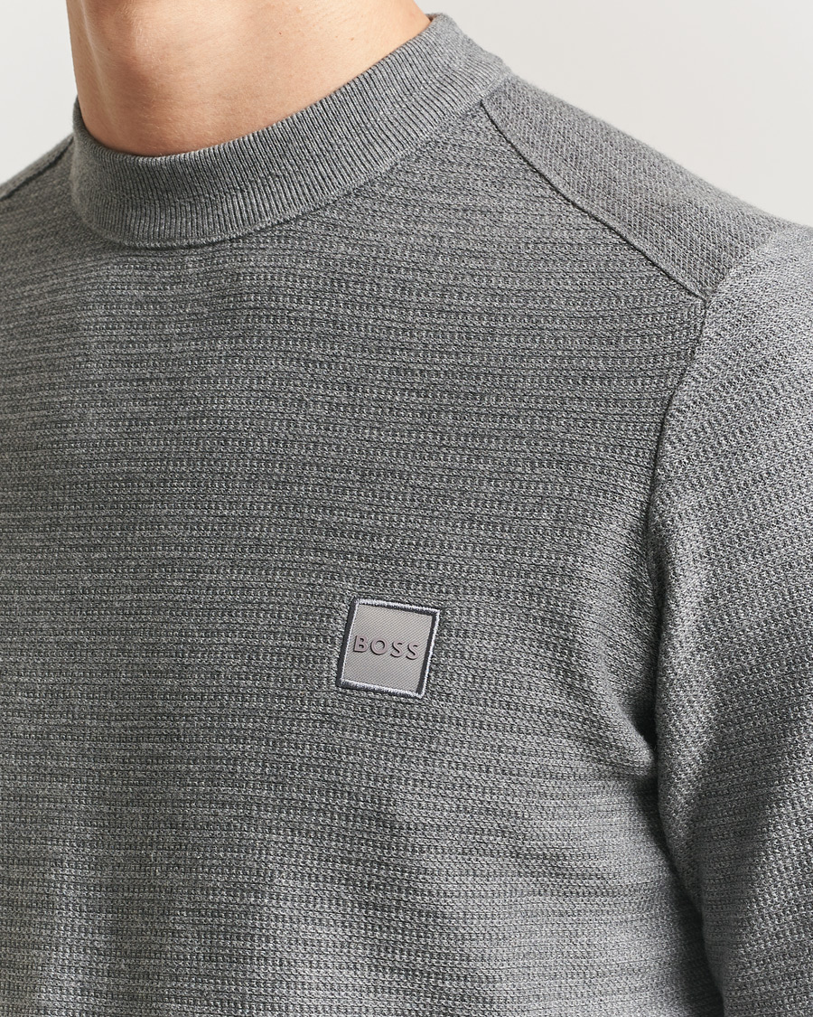 Herr | Tröjor | BOSS ORANGE | Anion Knitted Sweater Silver