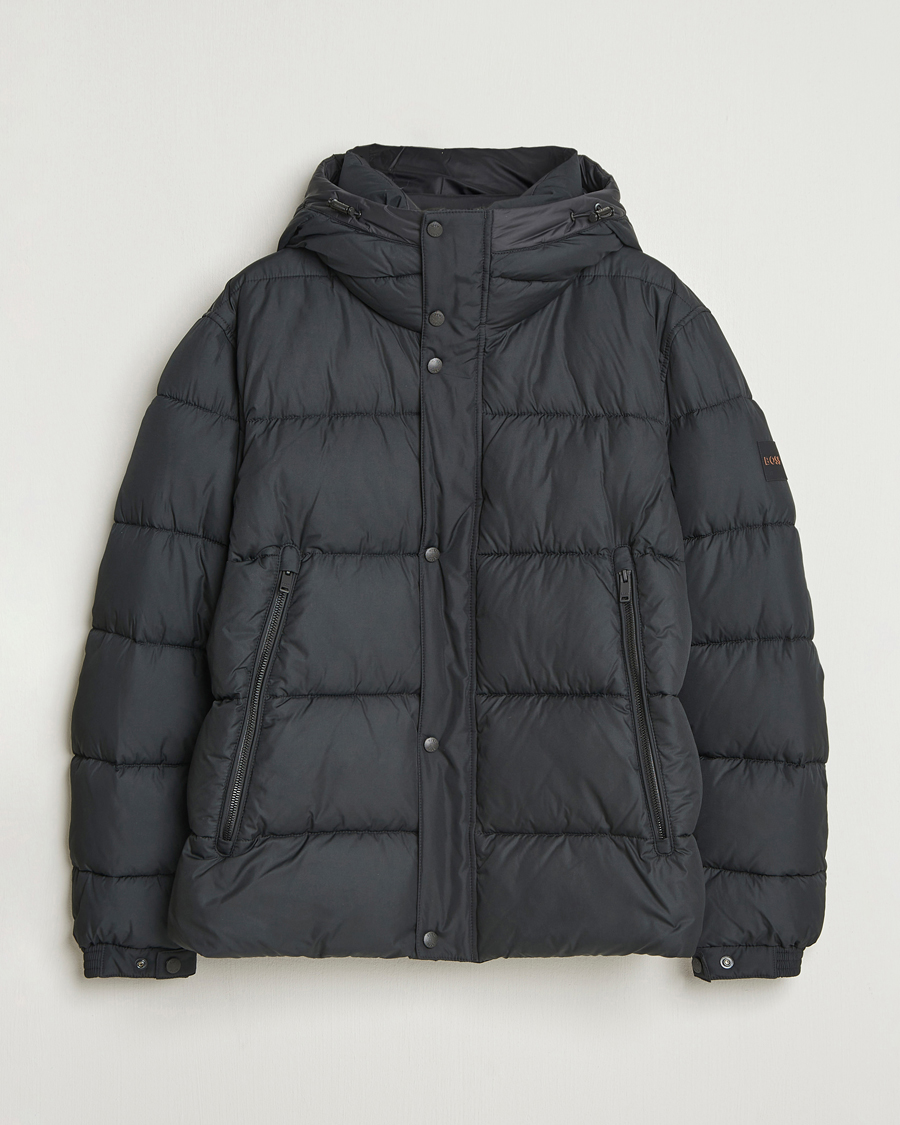 Herr | Jackor | BOSS ORANGE | Omaris Down Hooded Jacket Black