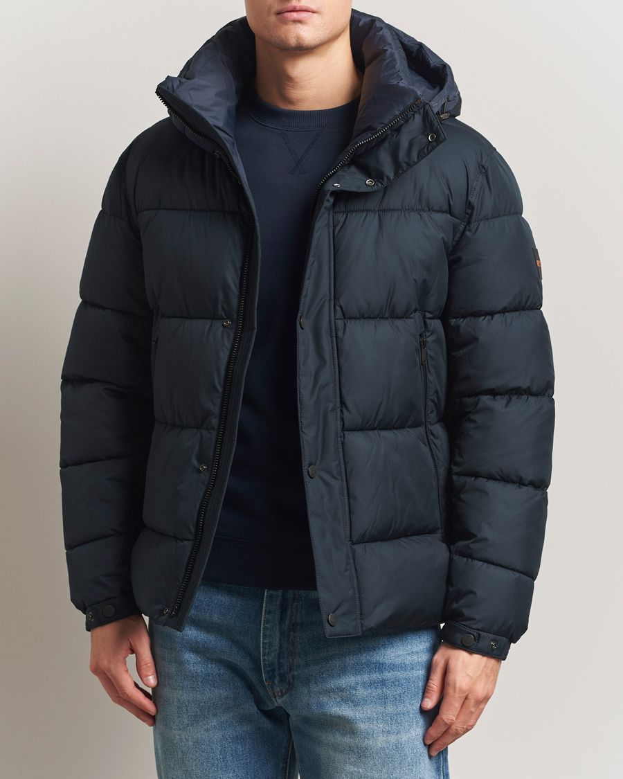 Herr | Jackor | BOSS ORANGE | Omaris Down Hooded Jacket Dark Blue