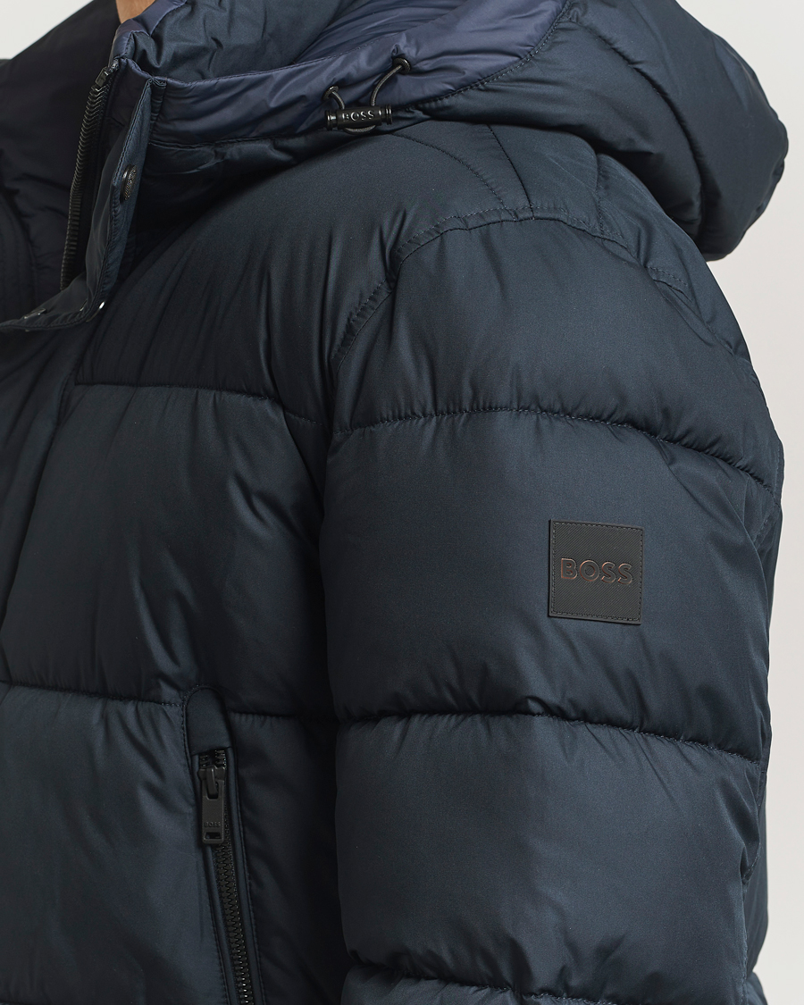 Herr | Jackor | BOSS ORANGE | Omaris Down Hooded Jacket Dark Blue
