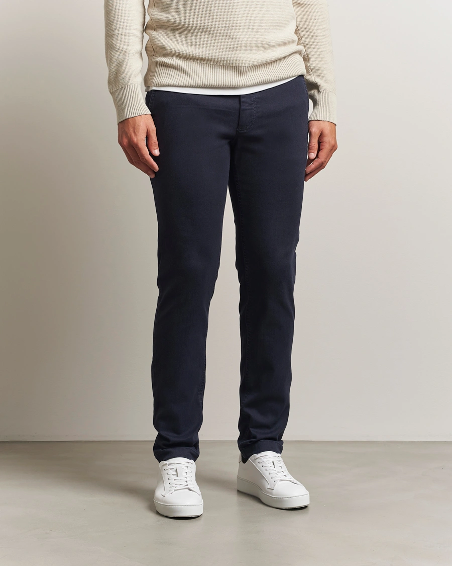 Herr | Byxor | BOSS ORANGE | Cotton Chino Dark Blue