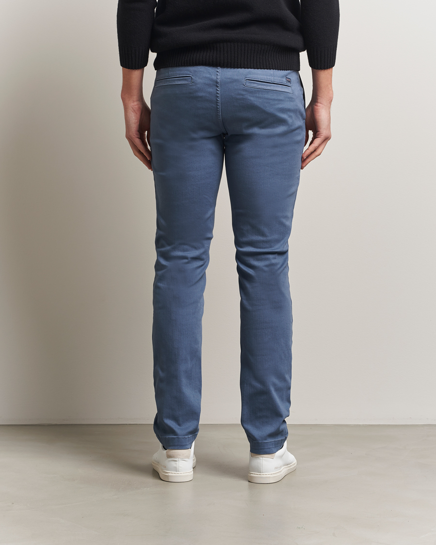 Herr | Byxor | BOSS ORANGE | Cotton Chino Open Blue