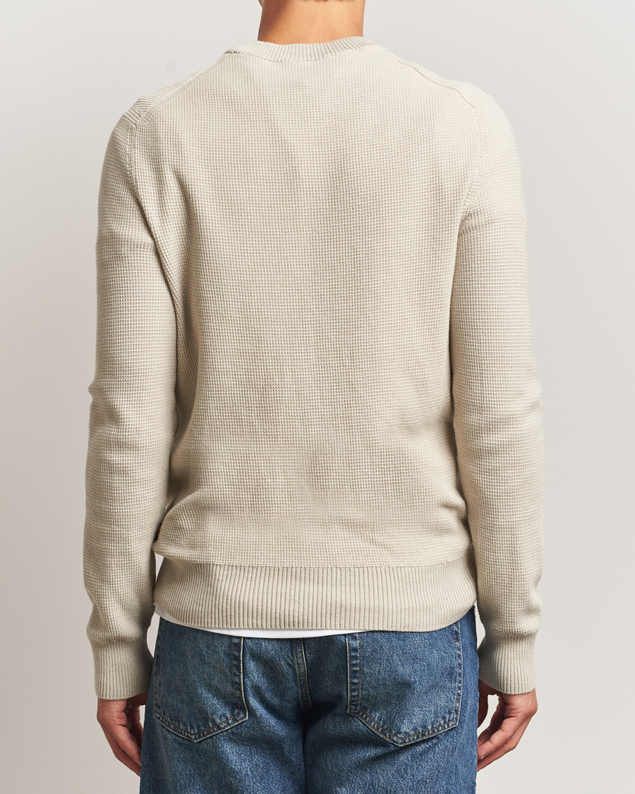 Herr | Tröjor | BOSS ORANGE | Klapok Knitted Crew Neck Sweater Light Beige